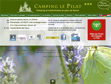 Tablet Screenshot of campinglepilat.com